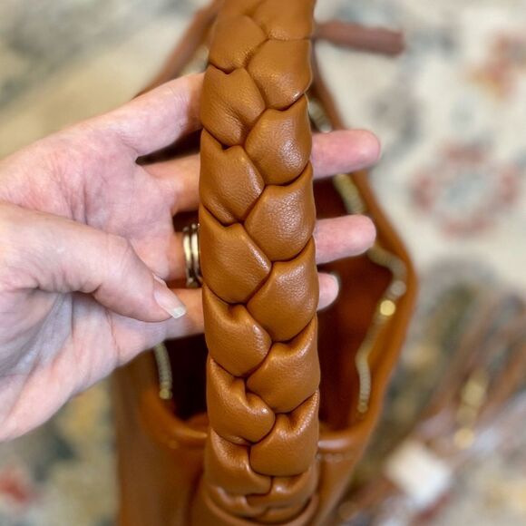 NWOT Billini Jovie Small Handbag with braided handle & removable crossbody strap - Picture 6 of 7